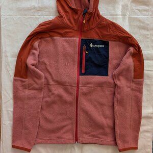 Cotopaxi Clay-Colored Hooded Fleece Jacket (medium)